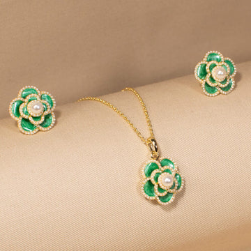 The Fairytale Flower Pendant Set - Minima Collection