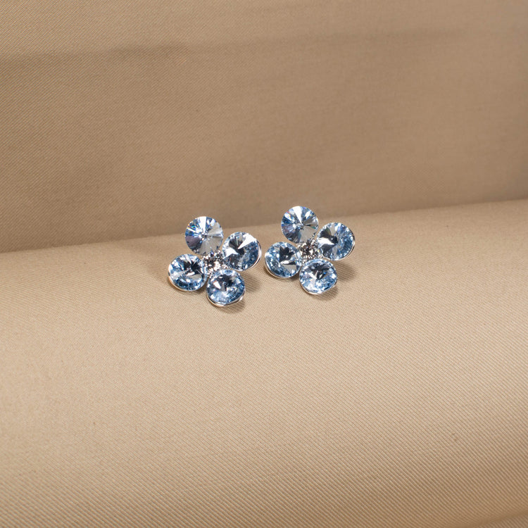 The Frosty Clover Studs - Blue