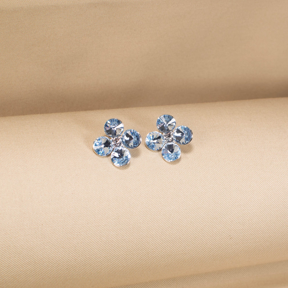 The Frosty Clover Studs - Blue