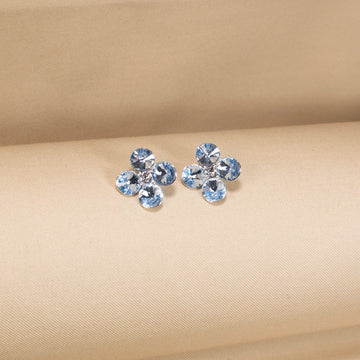 The Frosty Clover Studs - Blue