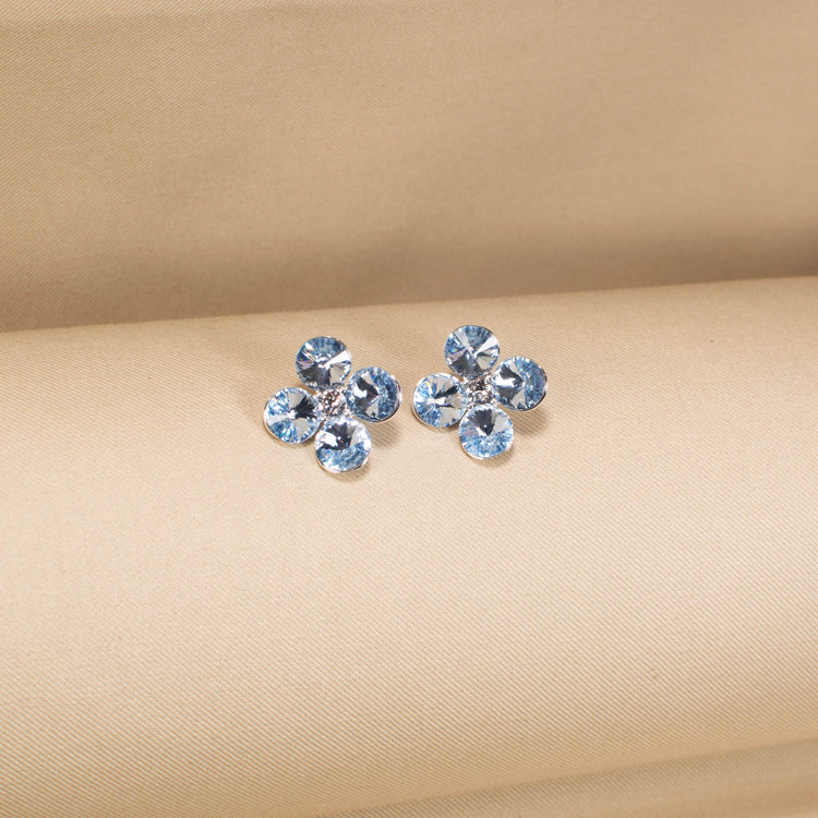 The Frosty Clover Studs - Blue