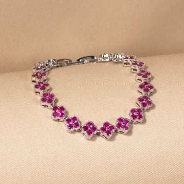 The Fuchsia Clover Promenad Bracelet