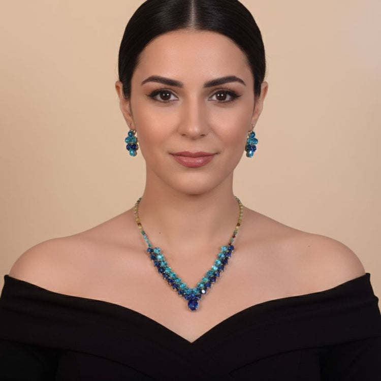 The Gala Glow Necklace Set-Glitterati Collection