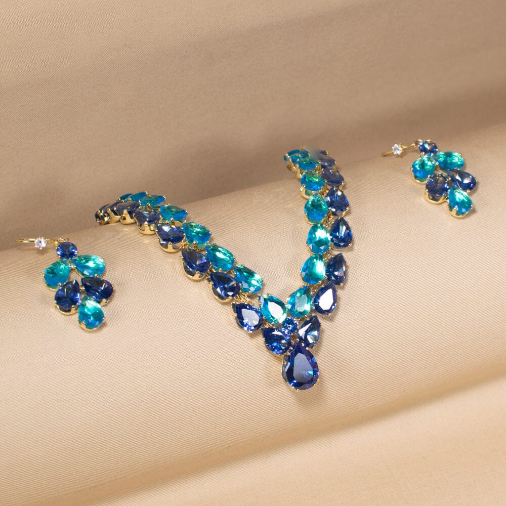 The Gala Glow Necklace Set-Glitterati Collection