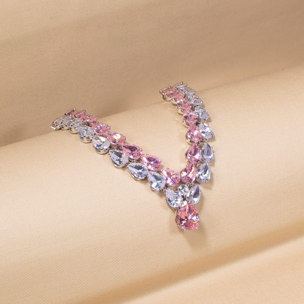 The Gala Glow Necklace Set-Pastel-Glitterati Collection