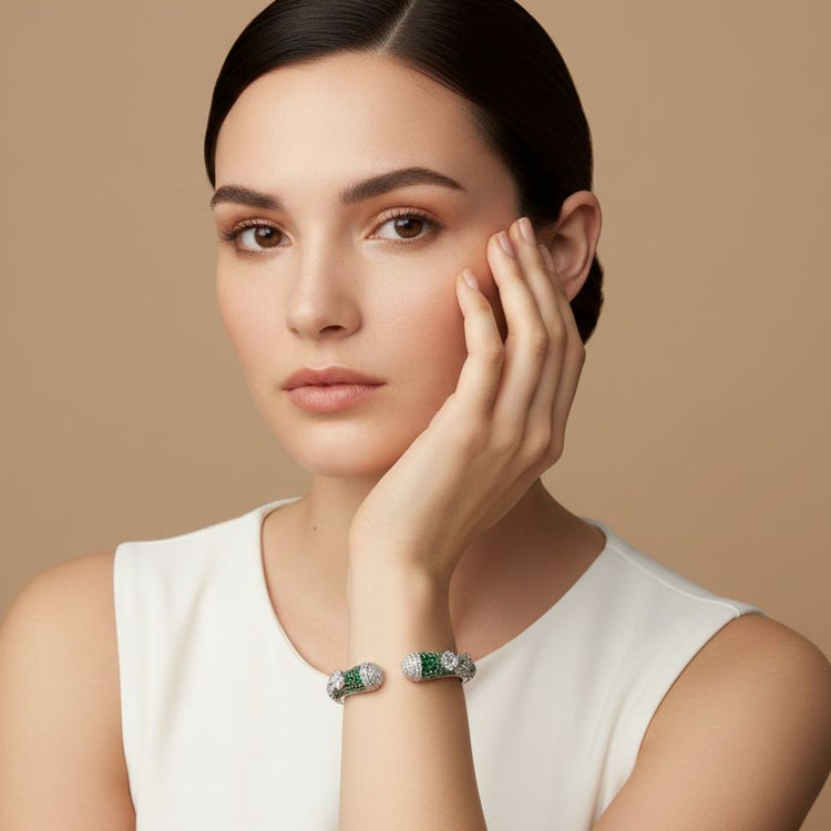 The Gatsby Emerald Luxe Cuff