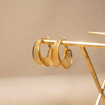 The Golden Jali Earrings - Alankar Collection