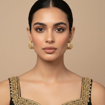 The Golden Jali Earrings - Alankar Collection