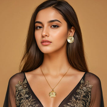 The Heritage Circle Pendant Set - Edgy Collection