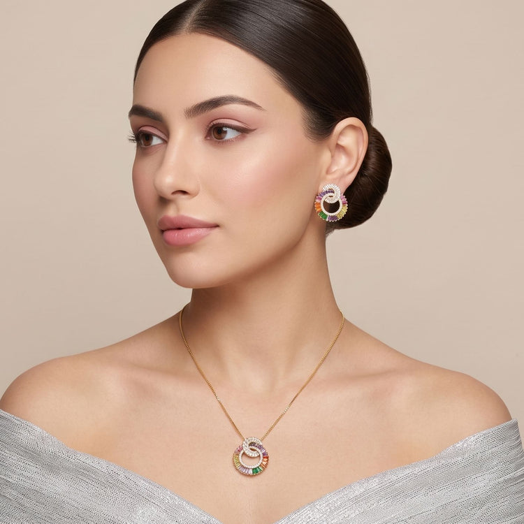 The Infinity Loop Pendant Set