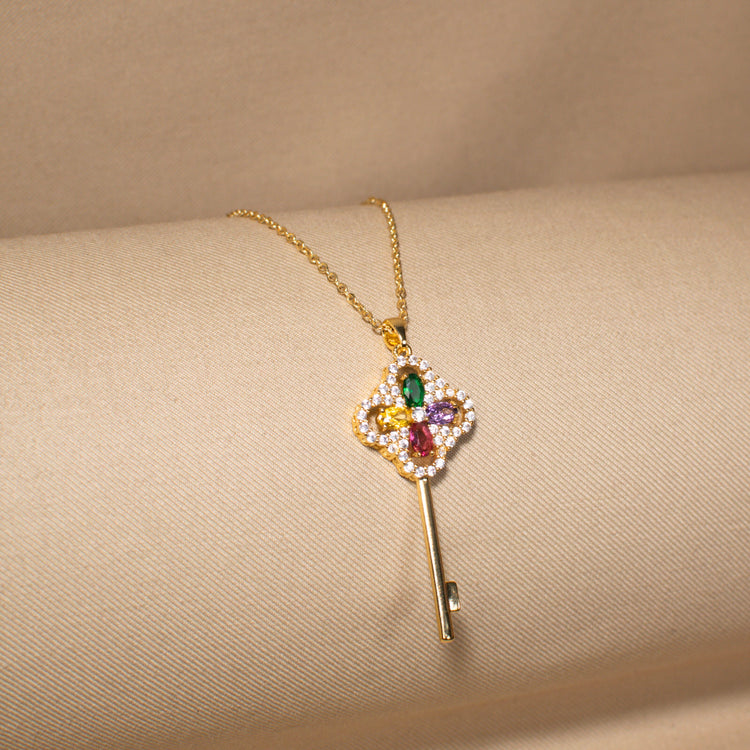 The Key to My Heart Pendant (no earrings)