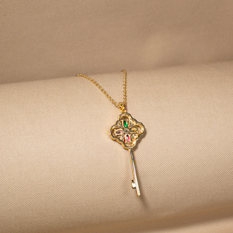 The Key to My Heart Pendant (no earrings)