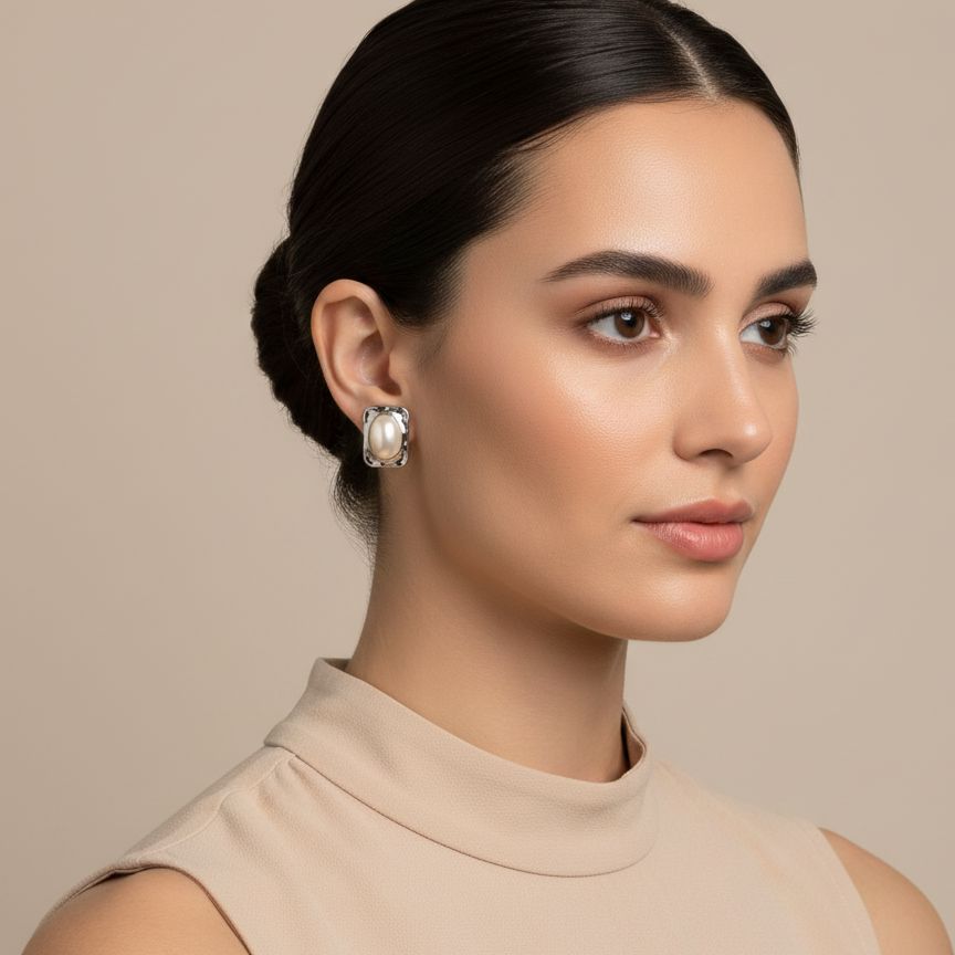 The Luna Oval Studs