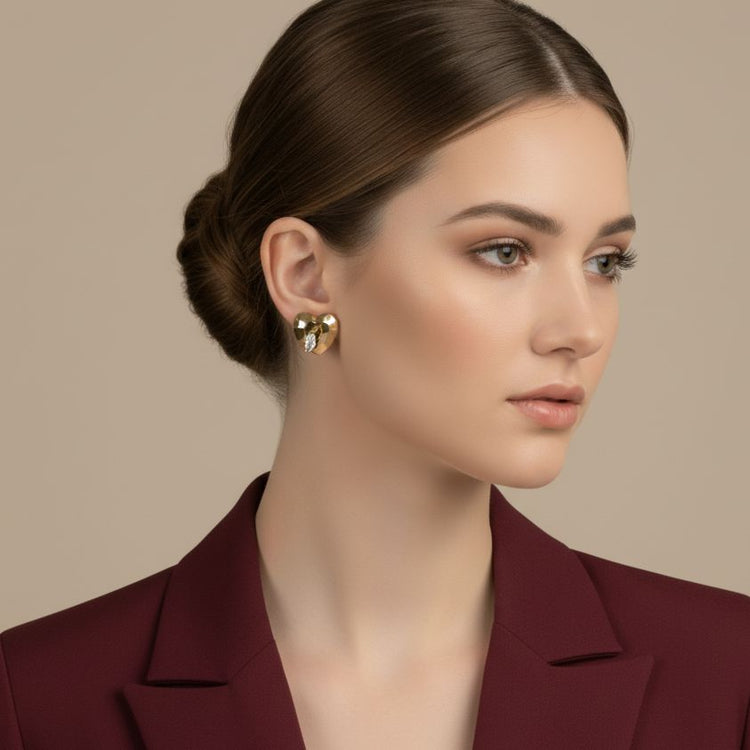 The Modern Contour Studs  - Edgy Collection