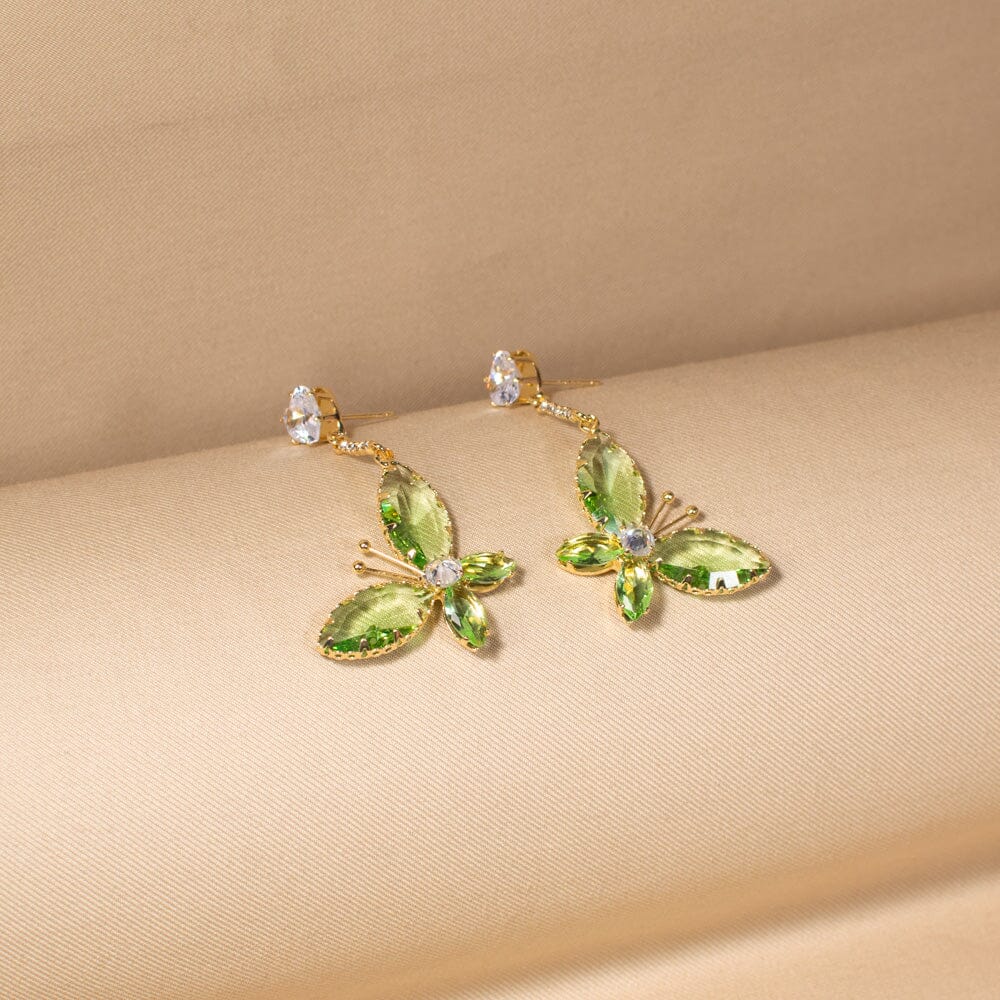 The Olive Grove Butterfly Earrings