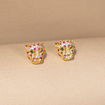 The Panthera Emerald Studs