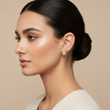 The Panthera Emerald Studs