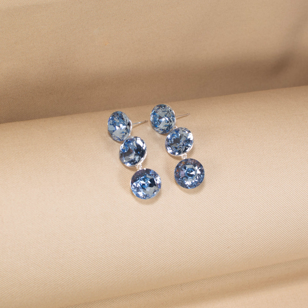 The Periwinkle Sphere Cascade Earrings