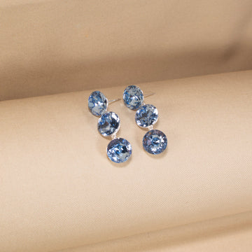 The Periwinkle Sphere Cascade Earrings