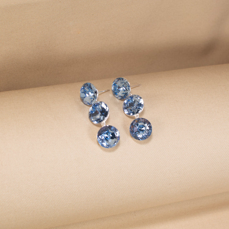 The Periwinkle Sphere Cascade Earrings