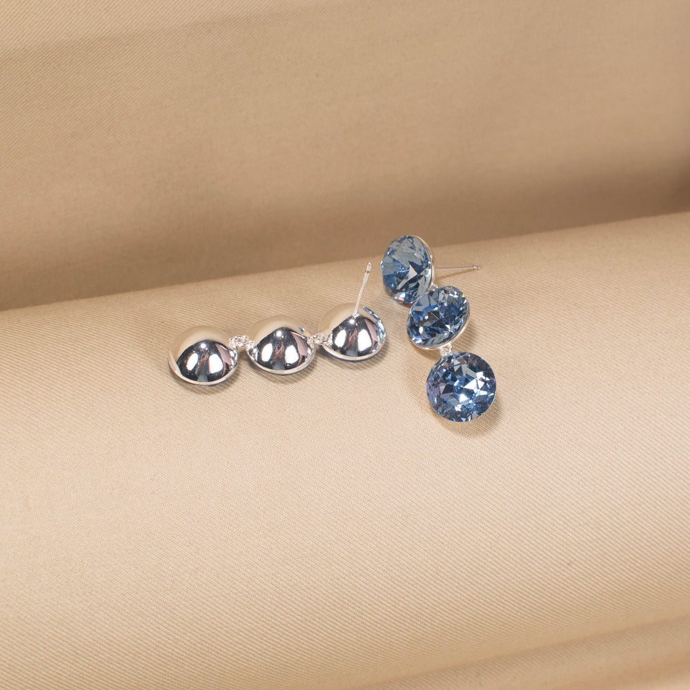 The Periwinkle Sphere Cascade Earrings