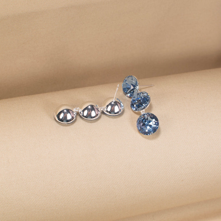 The Periwinkle Sphere Cascade Earrings