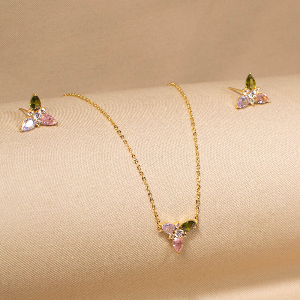 The Petite Flora Pendant Set