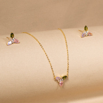 The Petite Flora Pendant Set