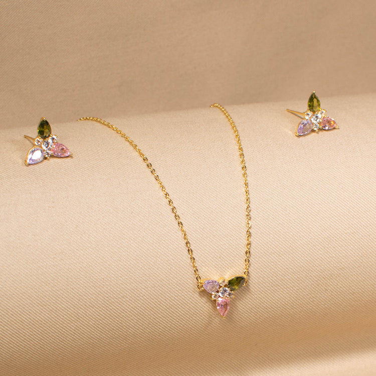 The Petite Flora Pendant Set