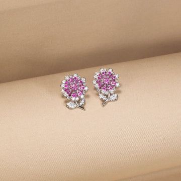 The Pink Petal Symphony Earrings
