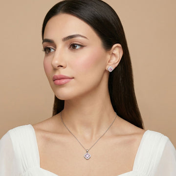 The Pink Pixie Clover Pendant Set