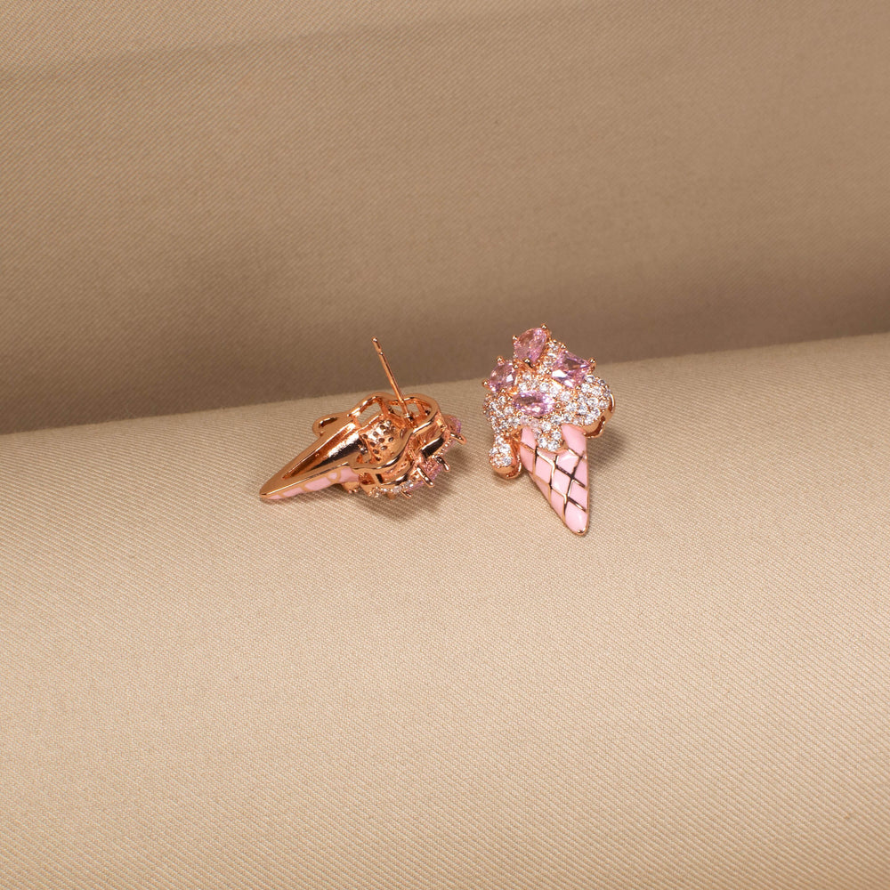 The Pink Scoop Delight Earrings