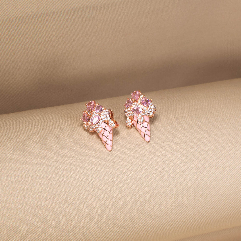 The Pink Scoop Delight Earrings