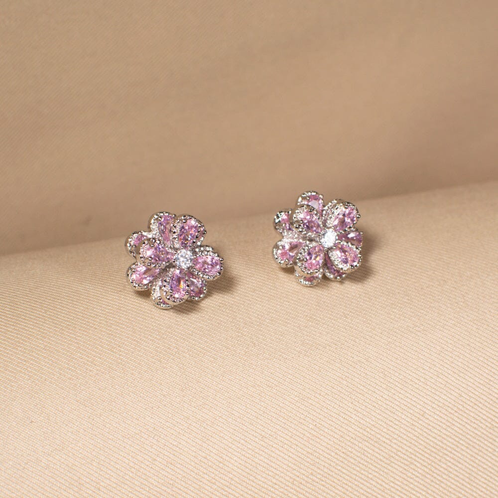 The Pink Zinnia Studs