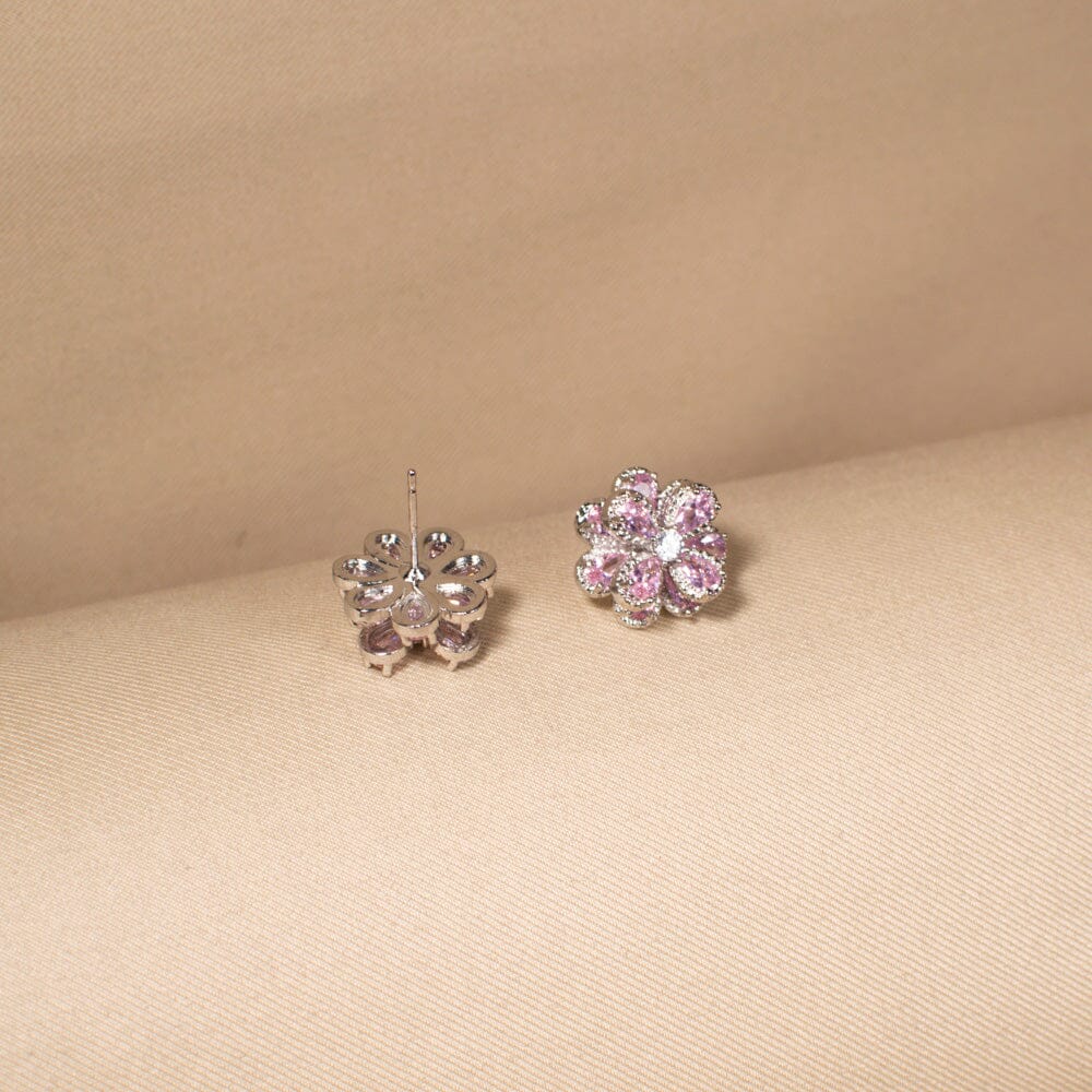 The Pink Zinnia Studs