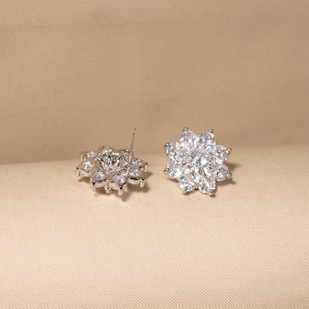 The Poppy Studs - Silver