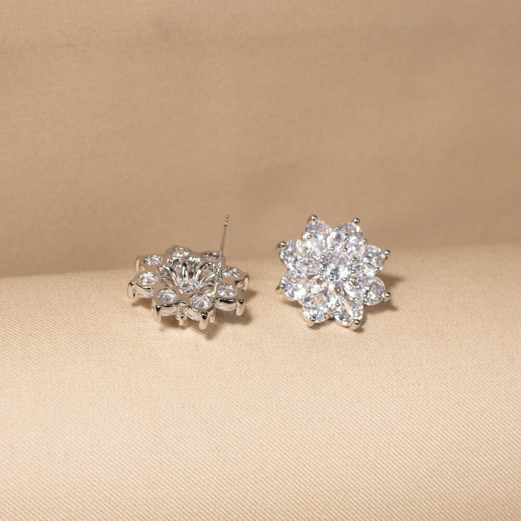 The Poppy Studs - Silver