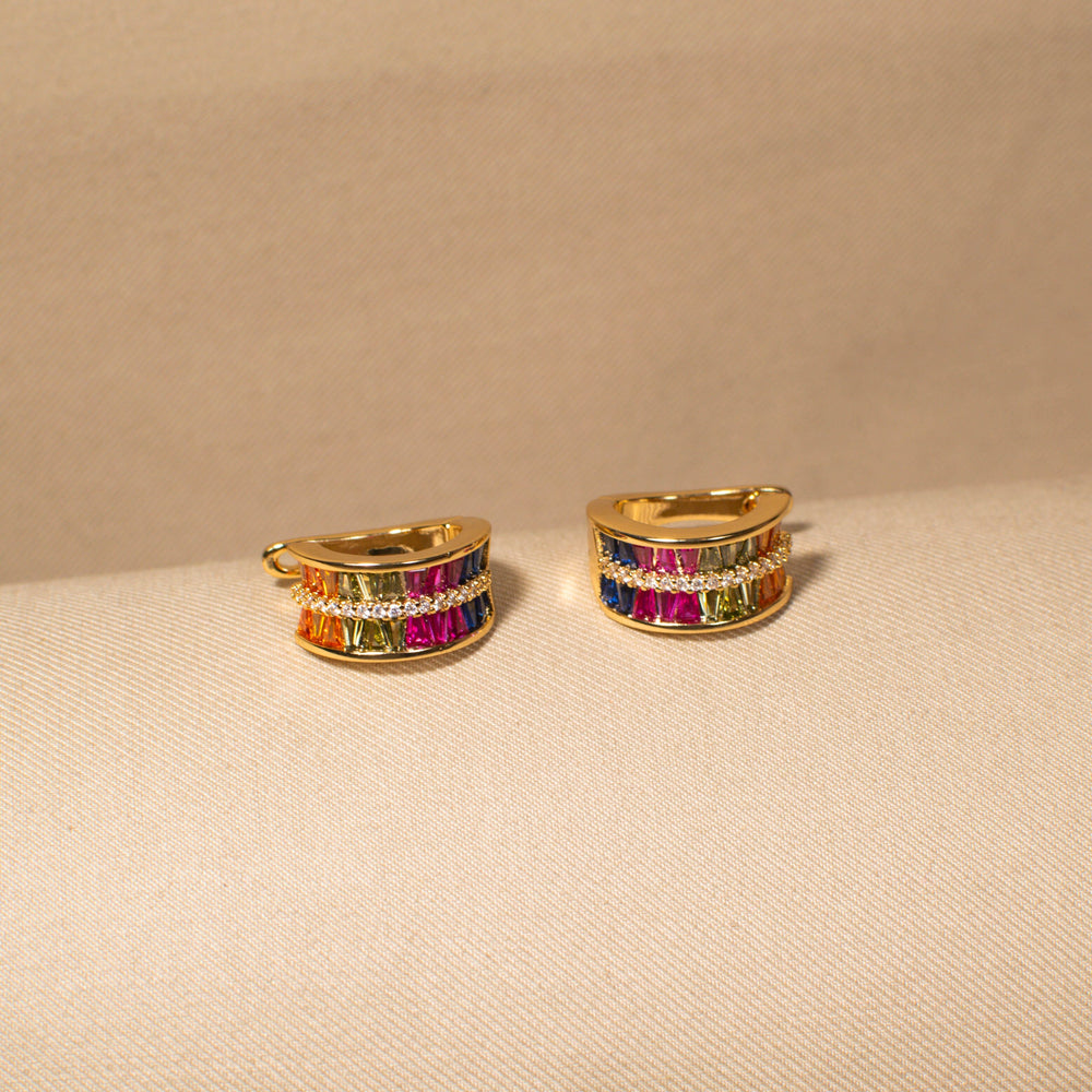 The Rainbow Luxe Hoops