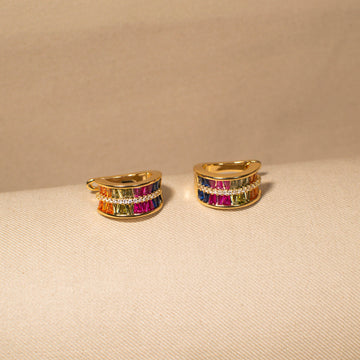 The Rainbow Luxe Hoops