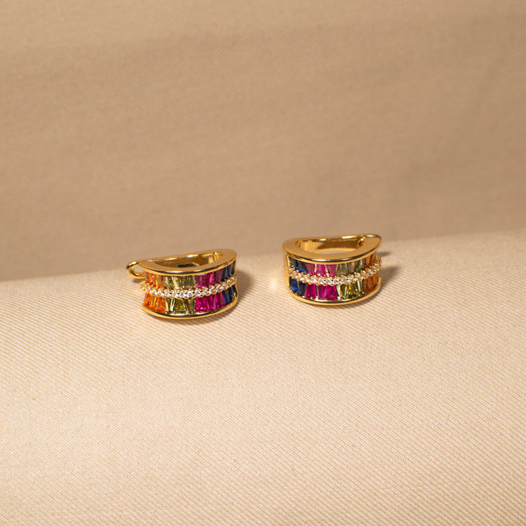 The Rainbow Luxe Hoops