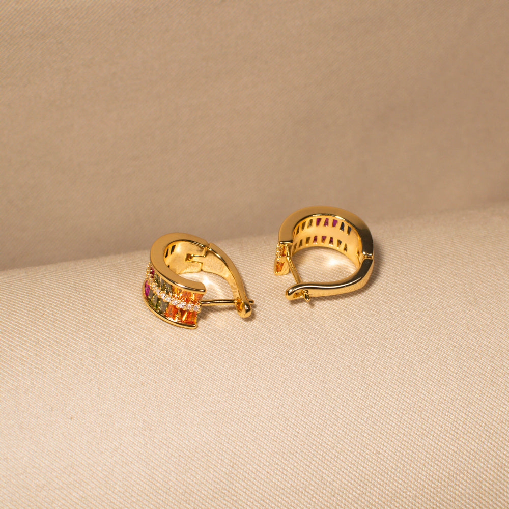 The Rainbow Luxe Hoops