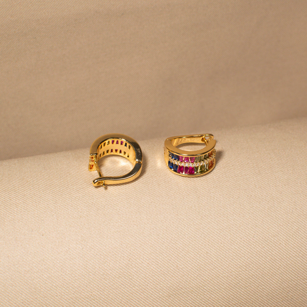 The Rainbow Luxe Hoops