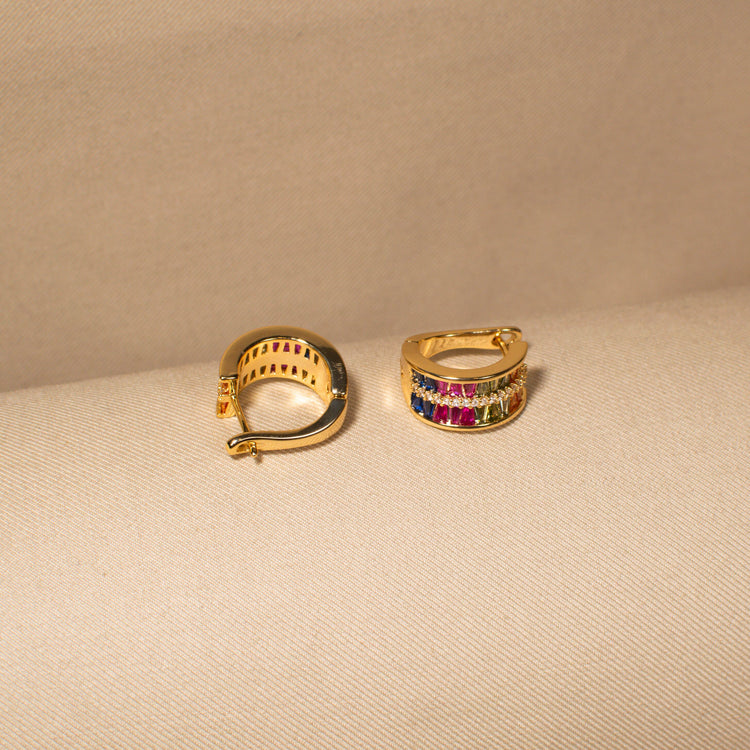 The Rainbow Luxe Hoops