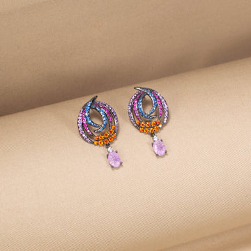 The Rainbow Swirl Symphony Earrings