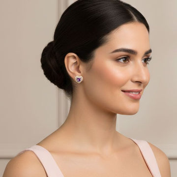 The Royal Heart Studs