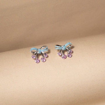 The Sakura Ribbon Studs