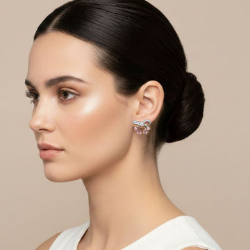 The Sakura Ribbon Studs