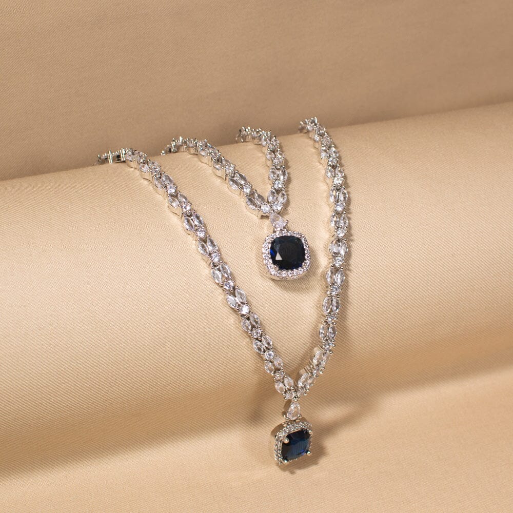 The Sapphire Serenade Necklace Set