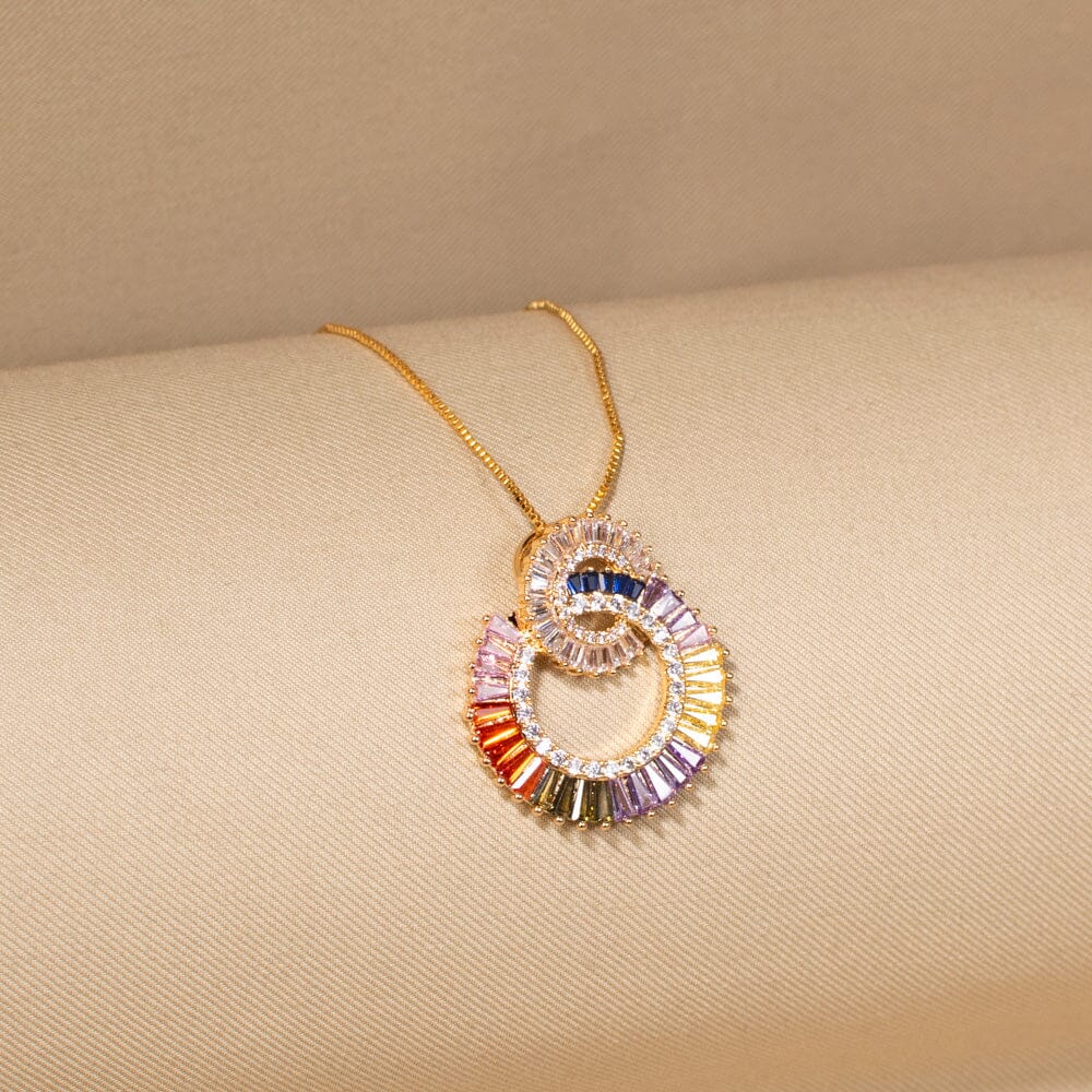 The Spectrum Ring Pendant Set - Glint Collection