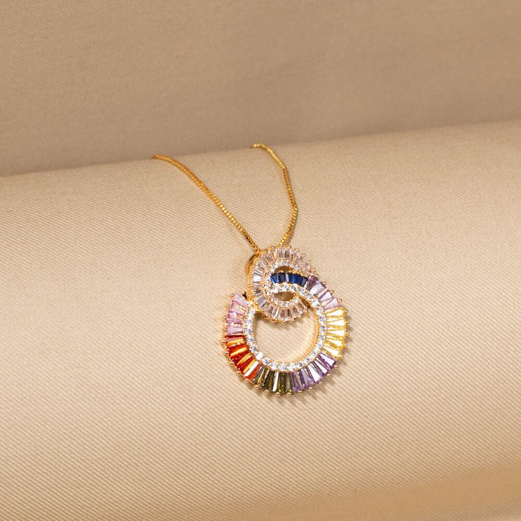 The Spectrum Ring Pendant Set - Glint Collection